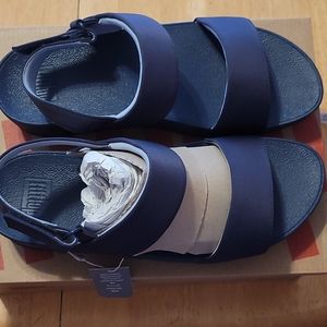 FitFlop Lulu water resistant sandal midnight blue